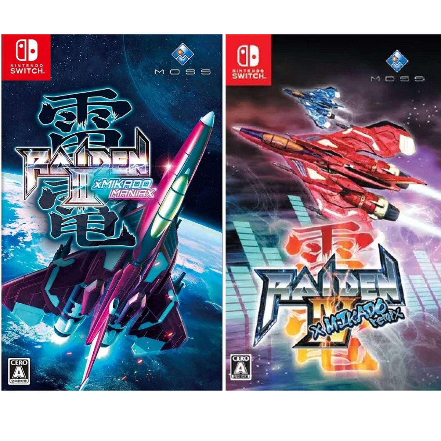 Lot 2 Raiden 3 Maniax 4 MIKADO Remix Nintendo Switch