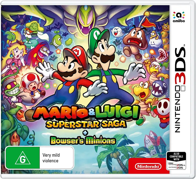Mario Luigi Superstar Saga Bowser’s Minions NINTENDO 3DS