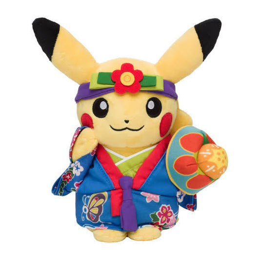 Pikachu Eisa (Festival Drummer) Ryubu (Ryukyu Dance) Pokemon Center Plush
