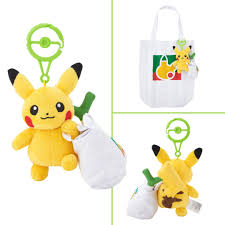 Pikapika Mart Pikachu Pokemon Center Original Plush Eco Bag Pokemon Center Exclusive